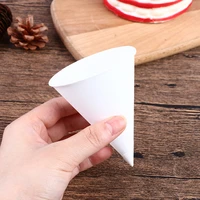 200pcs tapered paper cup airport small water cup tapered disposable paper cup shaved ice paper cup
