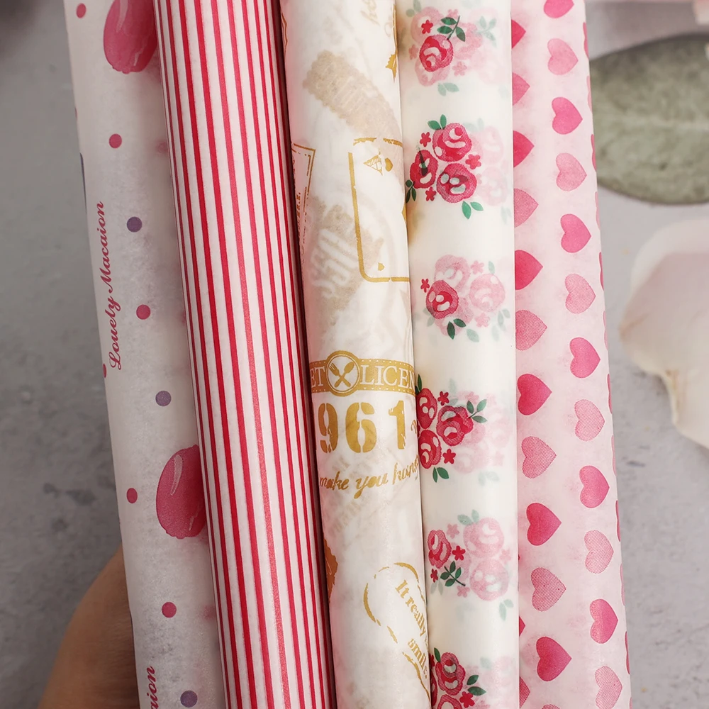 10 шт. вощеная бумага для хлеба зажатой бумаги бургеров картошки фри масла