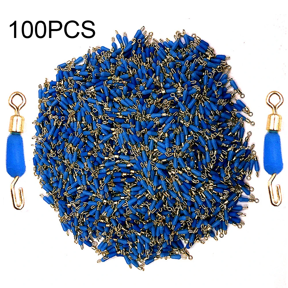 

100pc Bearing Swivel Fishing Hook Fast Connector Solid Ring Rolling Fishing Line Quick Link Carp Fishing Accessories Pesca