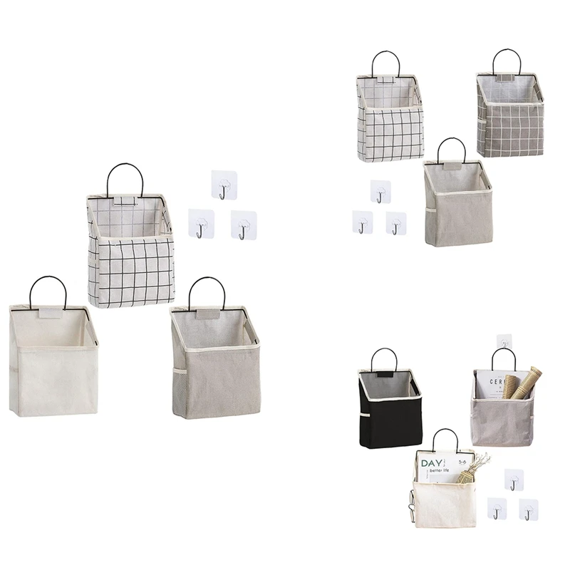 

Wall Hanging Storage Caddy Bag Book Shelves For Wall Over The Door Pouch Closet Organizer For Bedroom Bathroom Kitchen