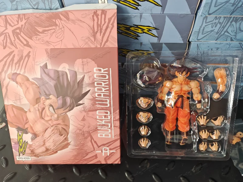 Фото Новинка! Горячая распродажа! Супер-фигурка для коллекционирования Dragon Ball Kaiouken Son Goku в масштабе 1/12, модель аниме-персонажа, игрушка, подарок для ребенка. №3
