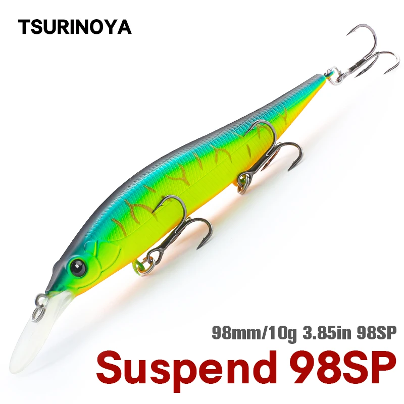 TSURINOYA 98SP подвесная блесна рыболовная приманка Аврора 98 мм 10 г Макс 2 | Отзывы и видеообзор
