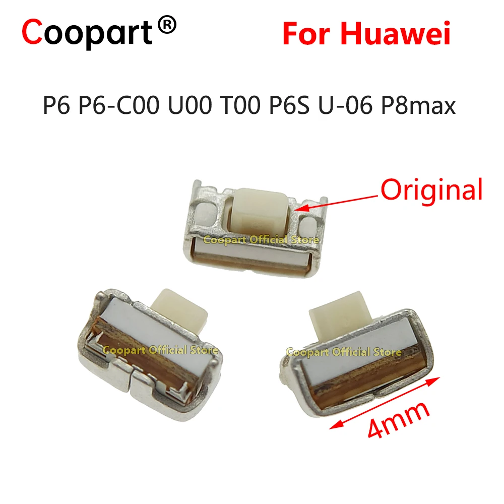 

10pcs Original New Power Volume Off On Switch Key Button Connector Repair Parts for Huawei P6 P6-C00 U00 T00 P6S U-06 P8max