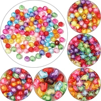 acrylic faceted beads butterfly loose spacer round bead hole 2mm for handmade women bracelets necklace jewelry charm finding