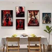 disney marvel black widow avengers classic movie posters kraft paper vintage poster wall art painting study wall decor