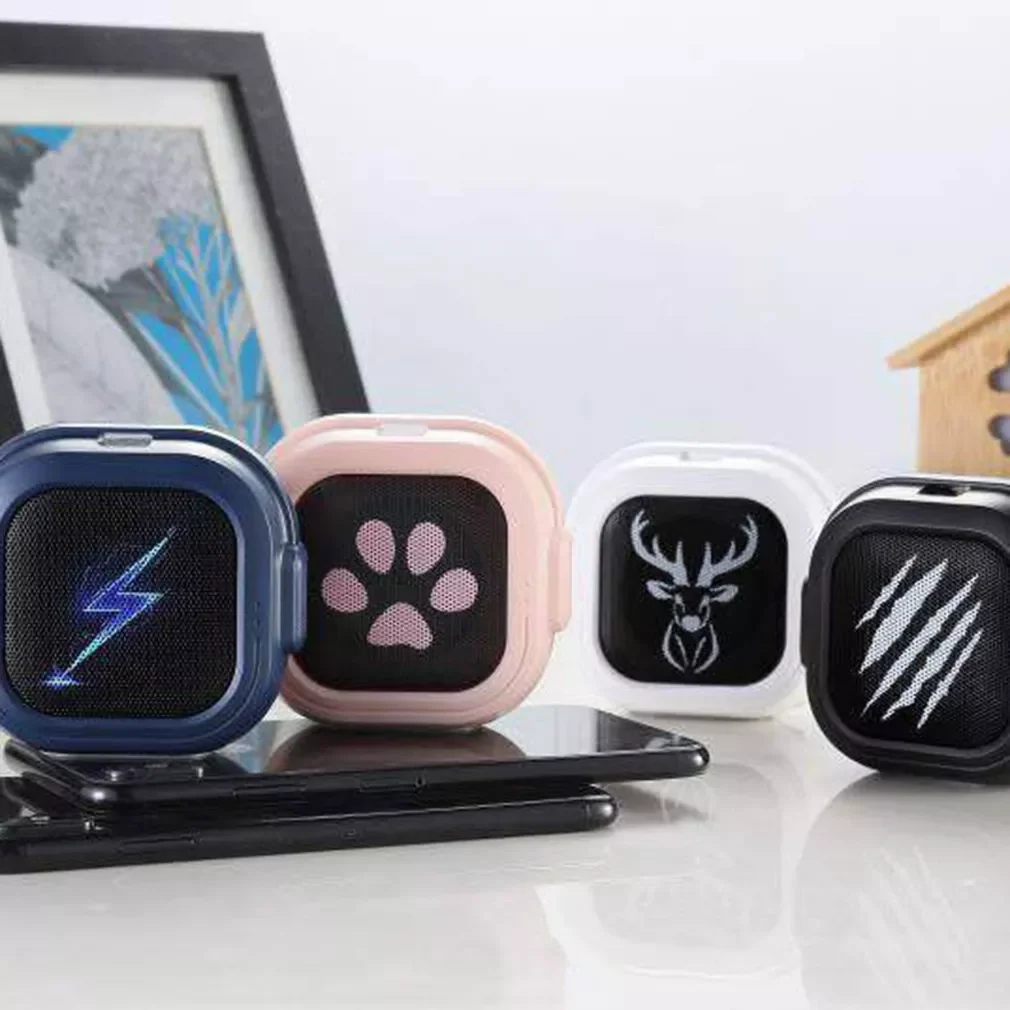 

Mini Portable Small Phone Computer Cartoon Subwoofer Creative Portable Gift Stereo Speaker Wireless Speaker Card2022