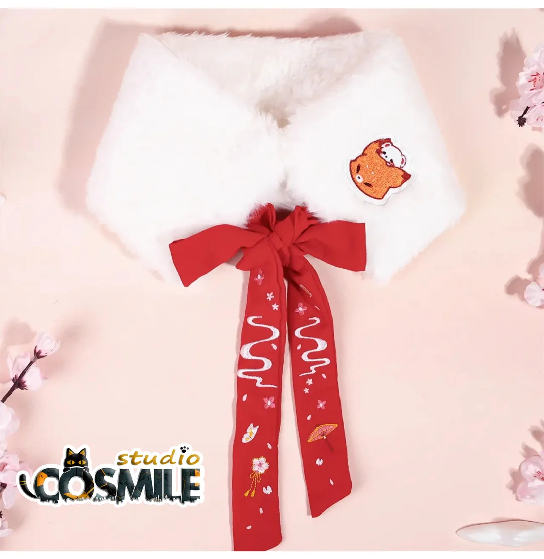 

Cosmile Anime Tian Guan Ci Fu Official Original TGCF Hua Cheng Xie Lian Comics Cute Lolita Hanfu Kimono Yukata Plush Scarf Sa
