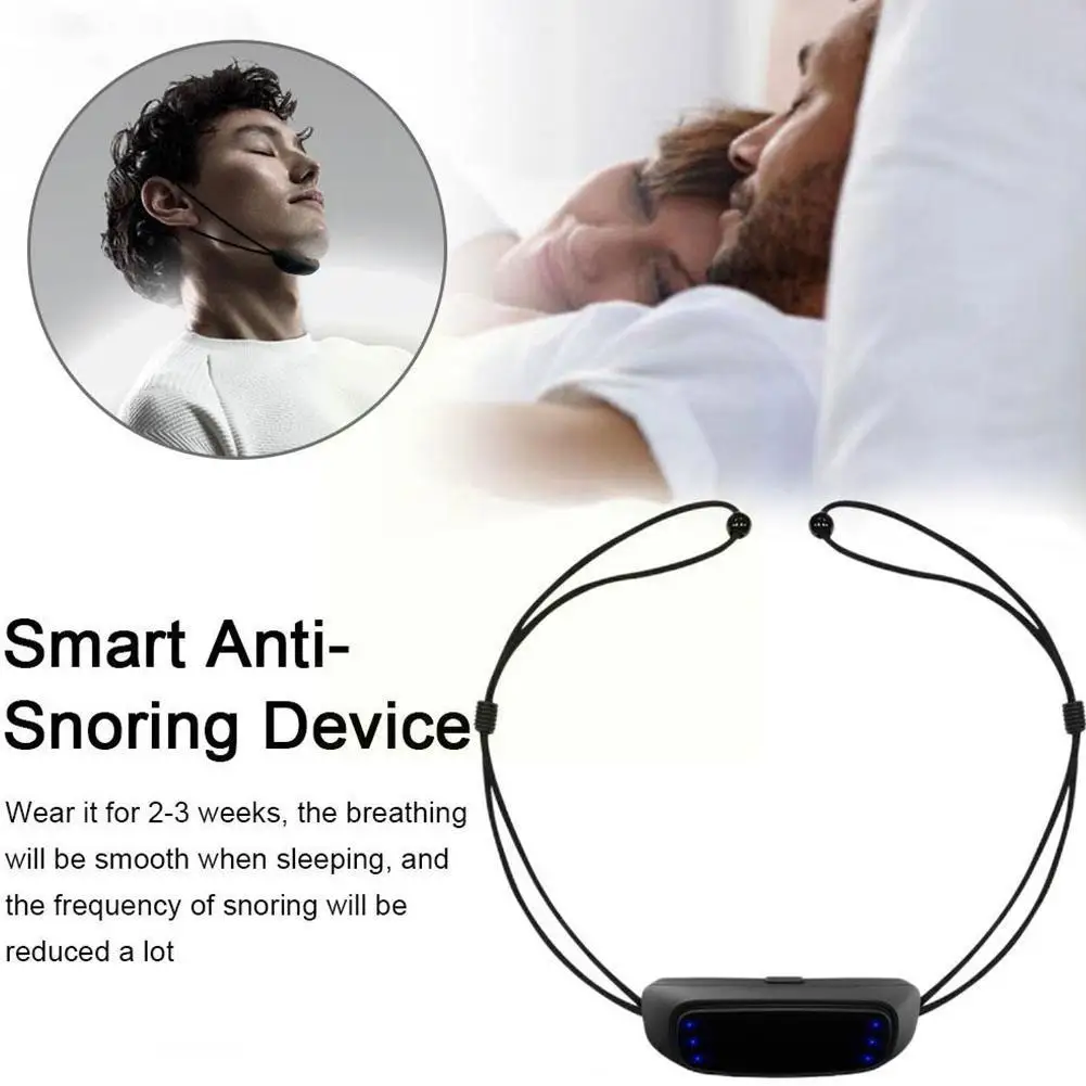 Smart Anti Snoring Device Portable EMS Pulse Noise Comfortable Reduction Well Care Snore Sleep Stimulator Muscle StopperHea O6D5