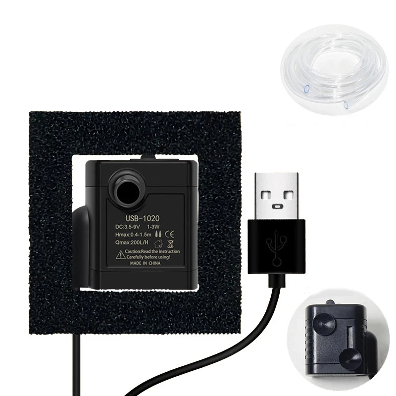 

USB Water pumps mini DIY aquarium filter Low Noise Brushless Motor Pump aquarium accessories