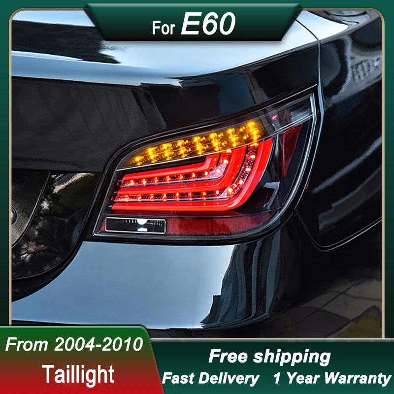 Car styling Tail Lights For BMW 5 Series E60 2004-2010 FULL LED Brake Reverse Lamp Dynamic Signal Light Assembly