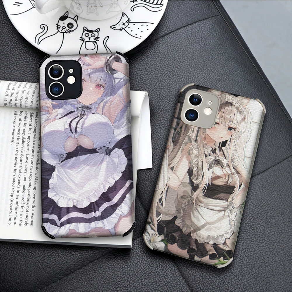 

Japan Fashion School Uniform Girl Luxury Lambskin case for apple iphone 13 12 11 Pro MAX MiNi 7 8plus SE2020 X XS XR Soft Cover