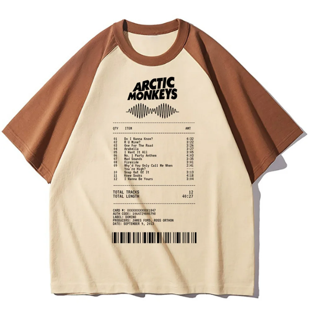 Arctic Monkeys top tees girl Gothic Breathable Punk Comfortable Pop Culture tshirt Digital Classic 2000s Colorful streetwear