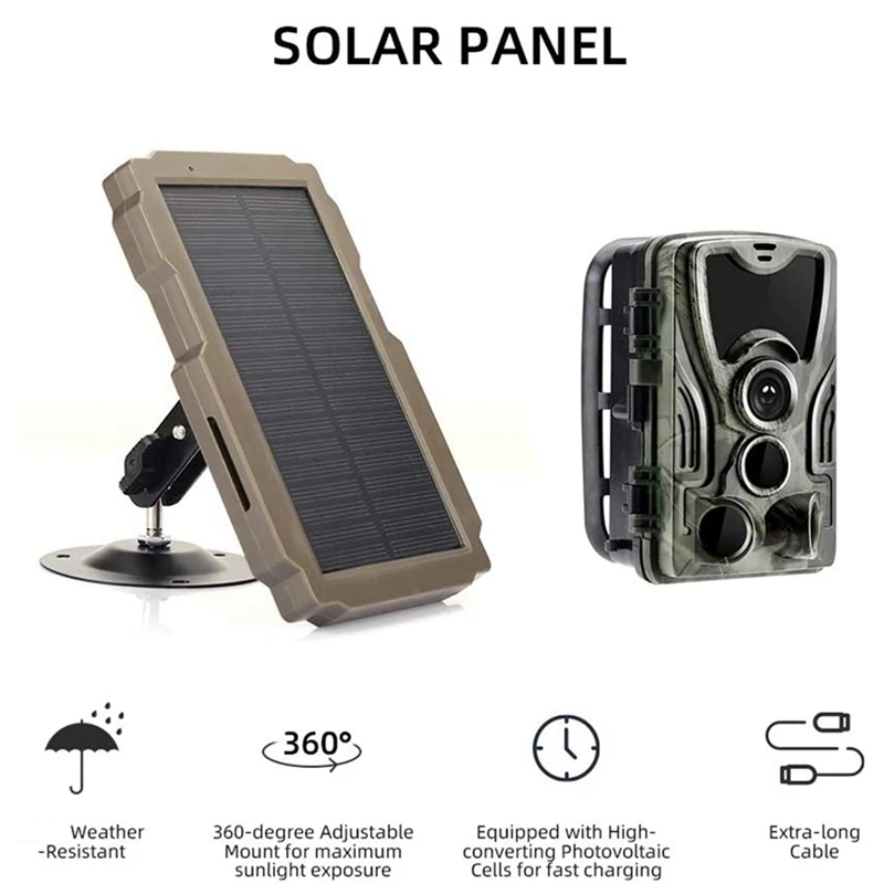 Новая уличная камера для троп солнечная панель водонепроницаемая 3000 мАч 6 В-12 В