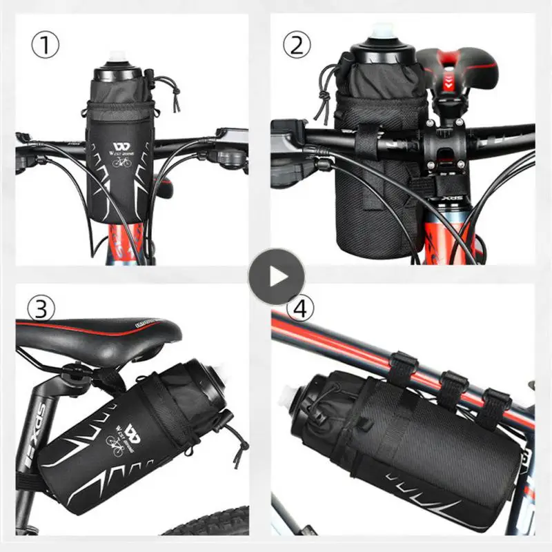 

Съемная сумка для велосипедной бутылки с водой из полиэстера, наплечный Рюкзак-слинг, рюкзак для холодного туризма, Велосипедное оборудование, изоляция