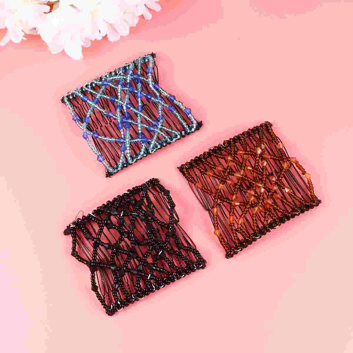 

6 Pcs Hair Decorations Decorative Comb Woman Updo Beads Korean Version Headdress