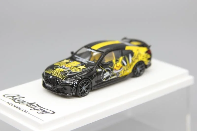 

Time 1:64 BMWs M4 Keep Angry G82 Alloy Car Model Collection Ornament Gift
