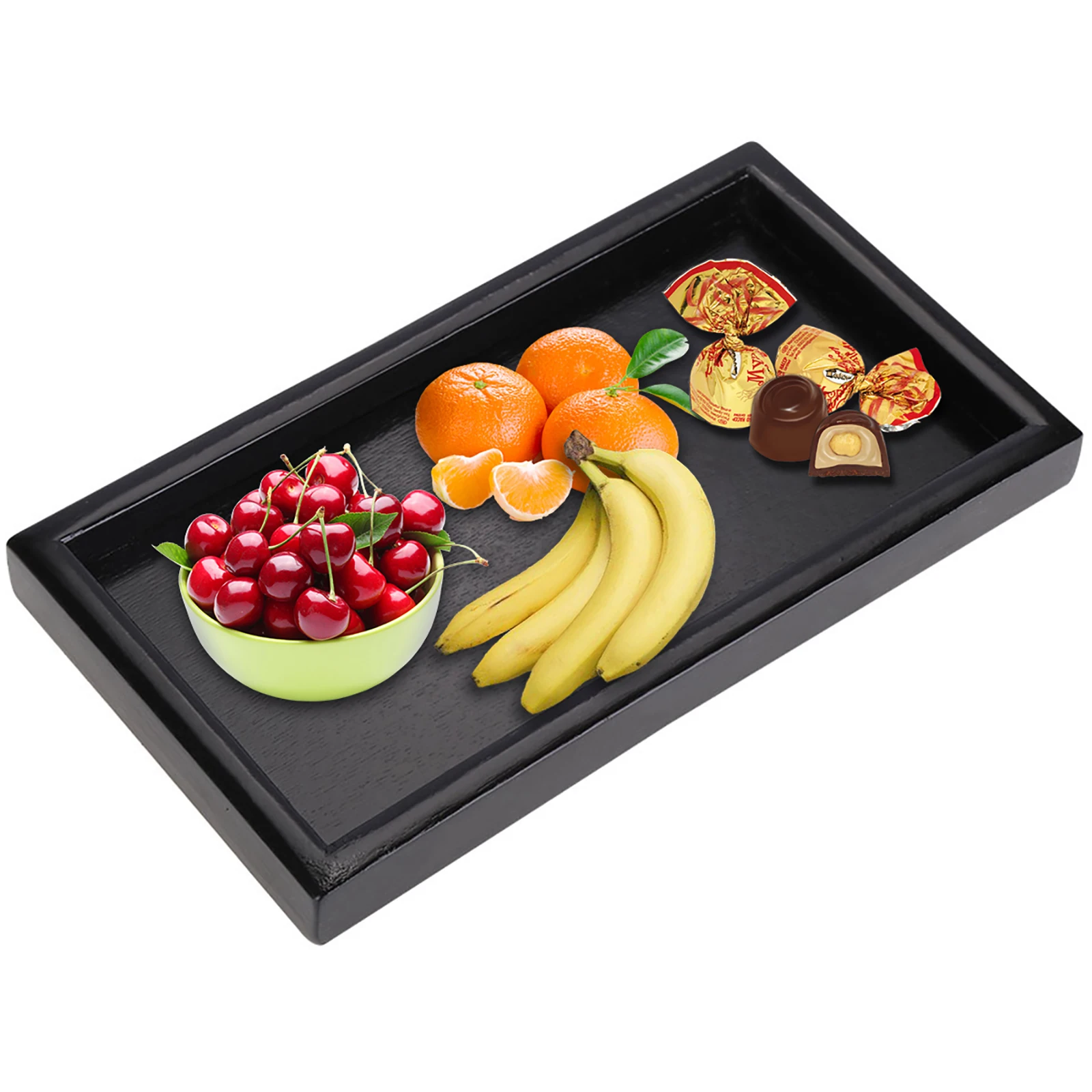 

Rectangle Shape Solid Wood Tea Coffee Snack Food Serving Tray Plate Restaurant Trays 22*12*2cm Tea Tea Tea Tea