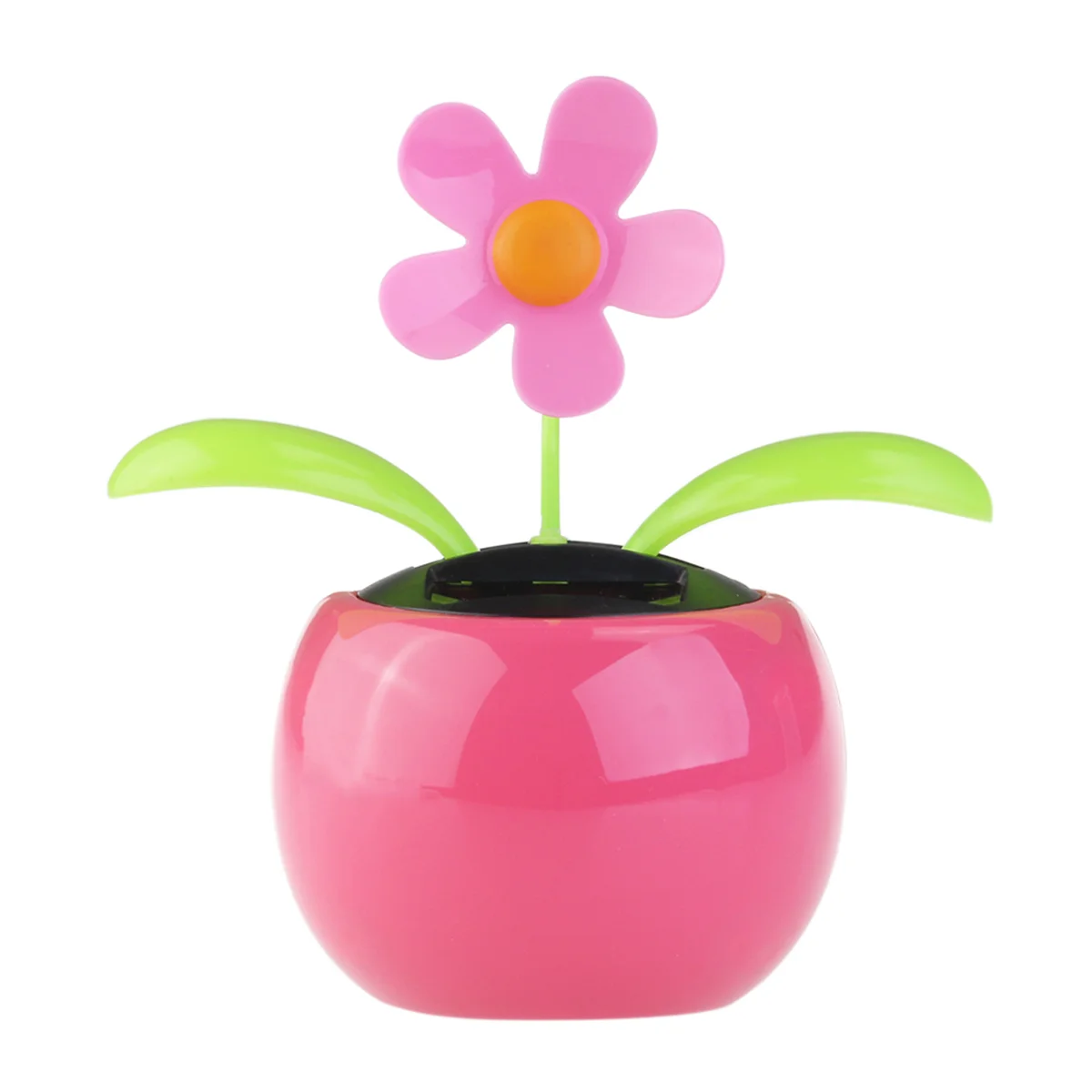 

Dacing Solar Flower Car Decor Solar Powered Happy Dancing Flower in the Pot (Pink)