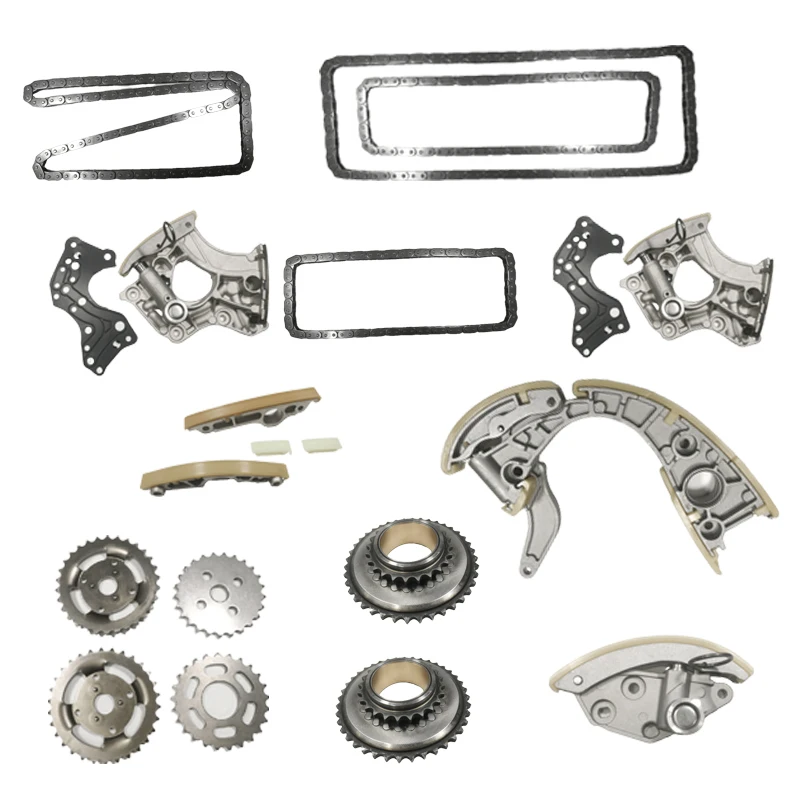 

Suitable for AudiA6 A7 A8 A5 Q7 R8 RS6 Touareg 4.2 Timing Chain Chain Tensioner Guide Sprocket Axial Bearing Slide Rail Assembly