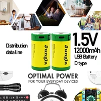new d1 size 12000mwh lithium rechargeable battery usb charging li ion batteries for domestic water heater with natural gas stove