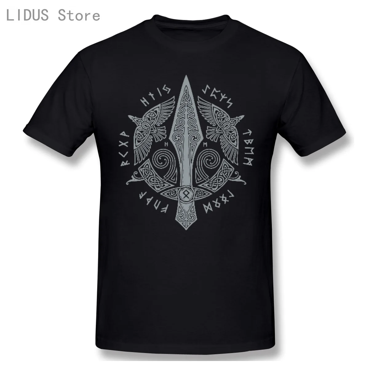 

Odin Vikings T Shirt Men Scandinavian Runes Valhalla Tshirt Mens 2020 Summer Fashion Classic Tee Shirt