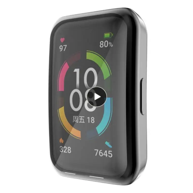 

Мягкий чехол из ТПУ для часов с гальваническим покрытием, утолщенные умные аксессуары, защитный чехол для браслета Huawei 6