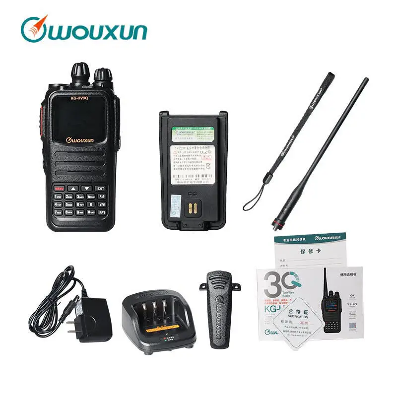 10 шт. оригинальный WouXun KG-UV3Q аналоговый VHF/UHF двухдиапазонный 999CH Вт высокая