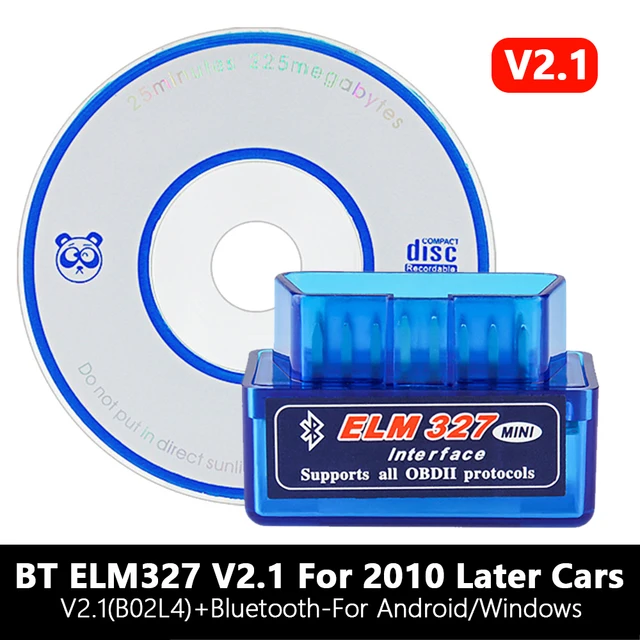 Bluetooth5.1 ELM327 V2.1 Автоматический OBD2 сканер диагностики авто ...
