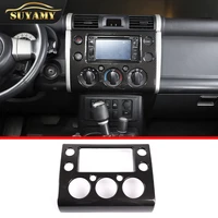 car styling for toyota fj cruiser 2007 21 abs carbon fiber car navigation screen decorative panel frame cover trims accessories