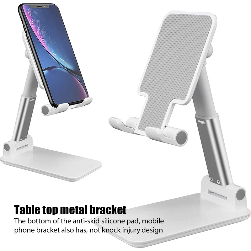 

Portable Desktop Folding Lifting Bracket Mobile Phone Stand Desktop Holder Table Desk Mount For Phone Tablet Portable