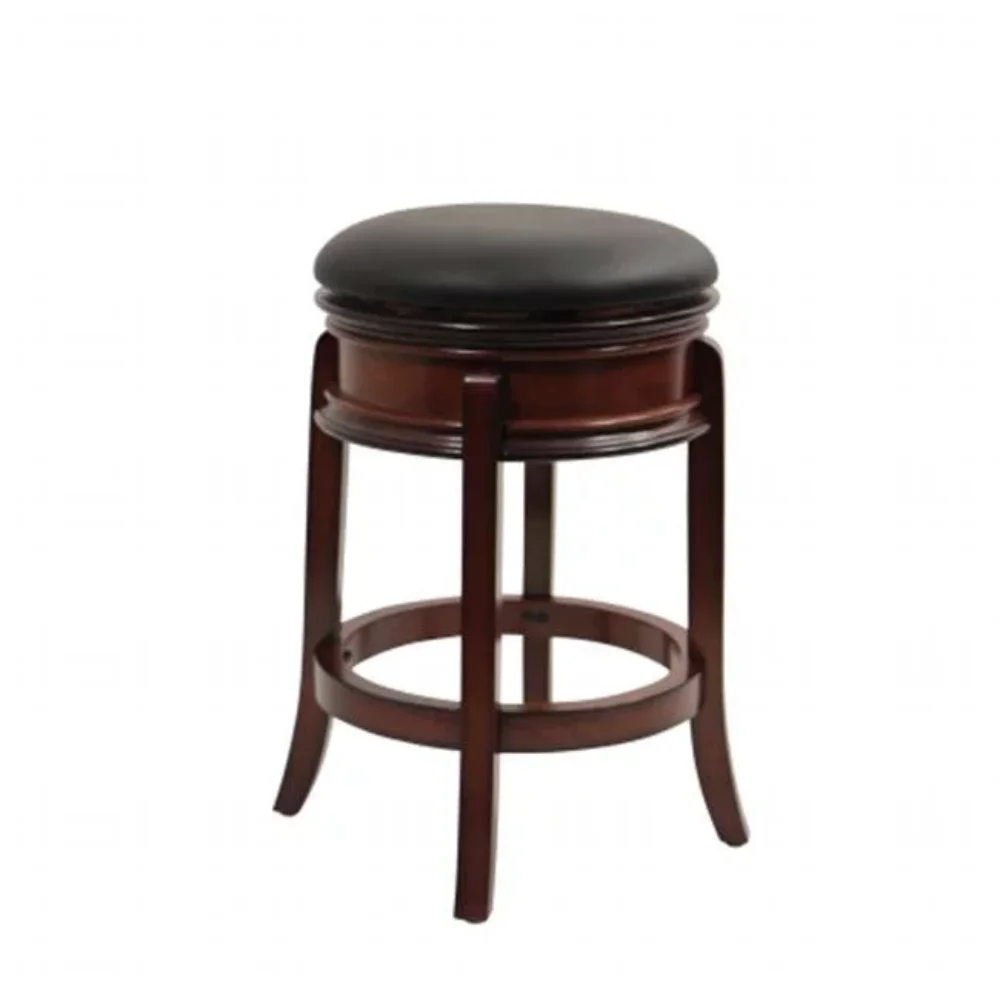 

Boraam Magellan 24in. Backless Swivel Wood Counter Stool - Brandy Finish Counter Stool Stool Bar Chair Chair