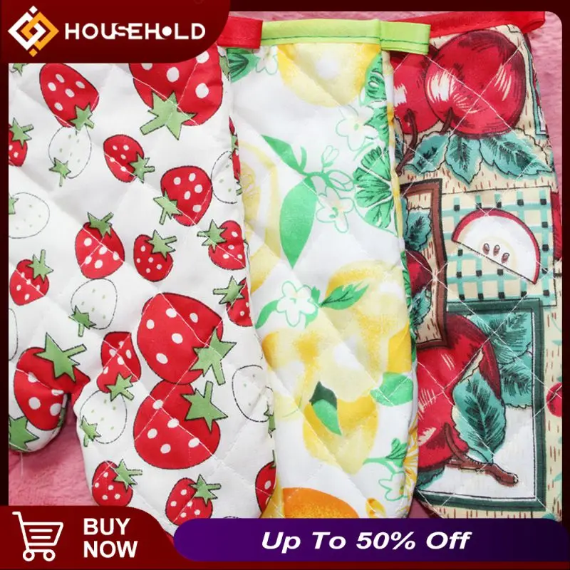 

Anti-scalding Oven Glove 1 Pcs Insulated Gloves Household Cotton Baking Gloves Kitchen Accessories Tools Microwave Oven