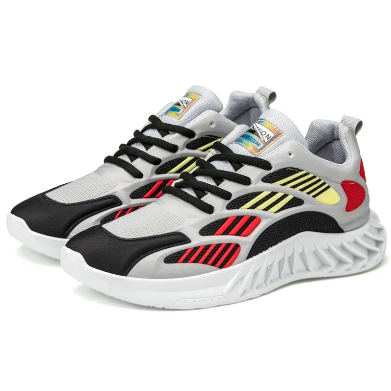 

Men's Sports Shoes 2022 New Fashion Casual Men's Shoes Lightweight Breathable Running Shoes Low Top Lace-Up Mesh Shoes