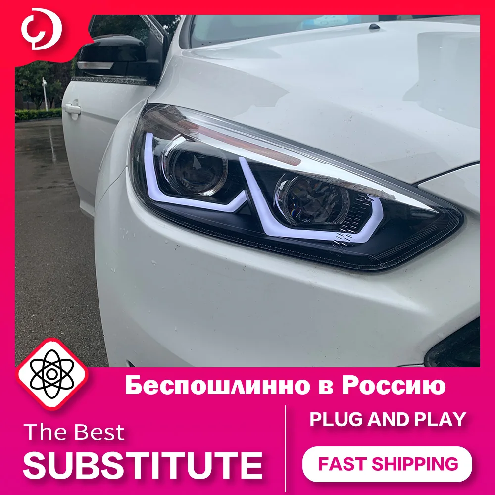 

AKD Car Styling Headlights for Focus 4 Hatchback 2015-2018 LED Headlight DRL Head Lamp Led Projector Automotive Accessories