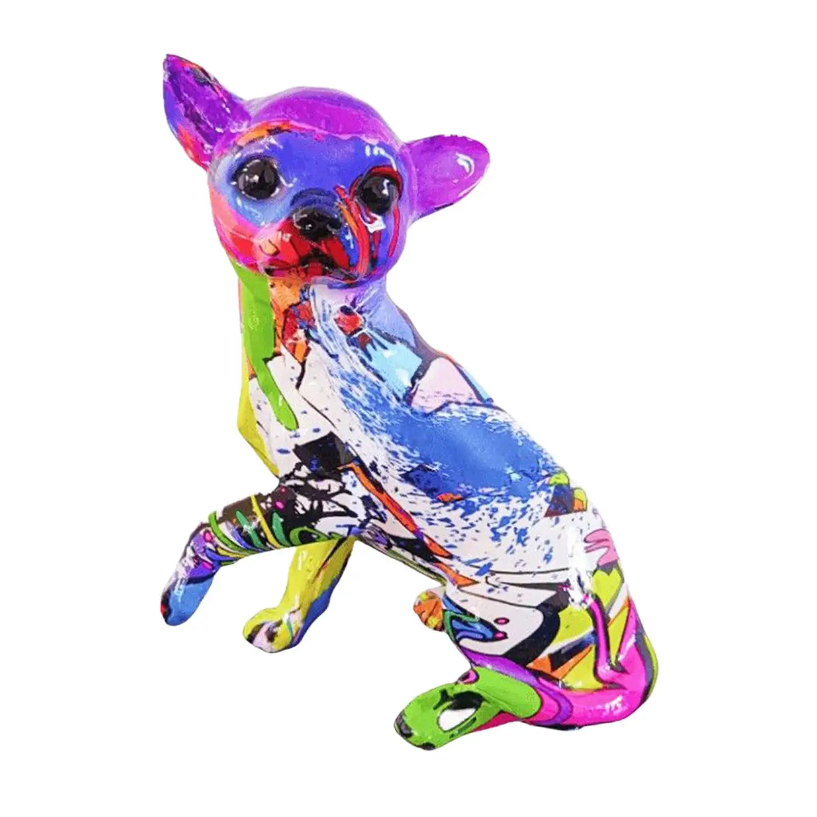 Статуя собаки чихуахуа граффити статуя животного для гостиной