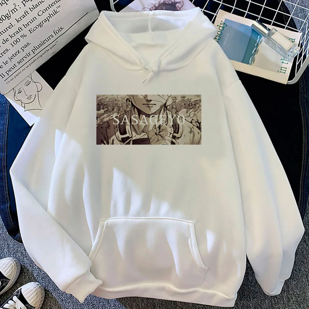 Attack on Titan hoodie manga Y2K winter anime sweater kawaii comic women pullover patterned funny