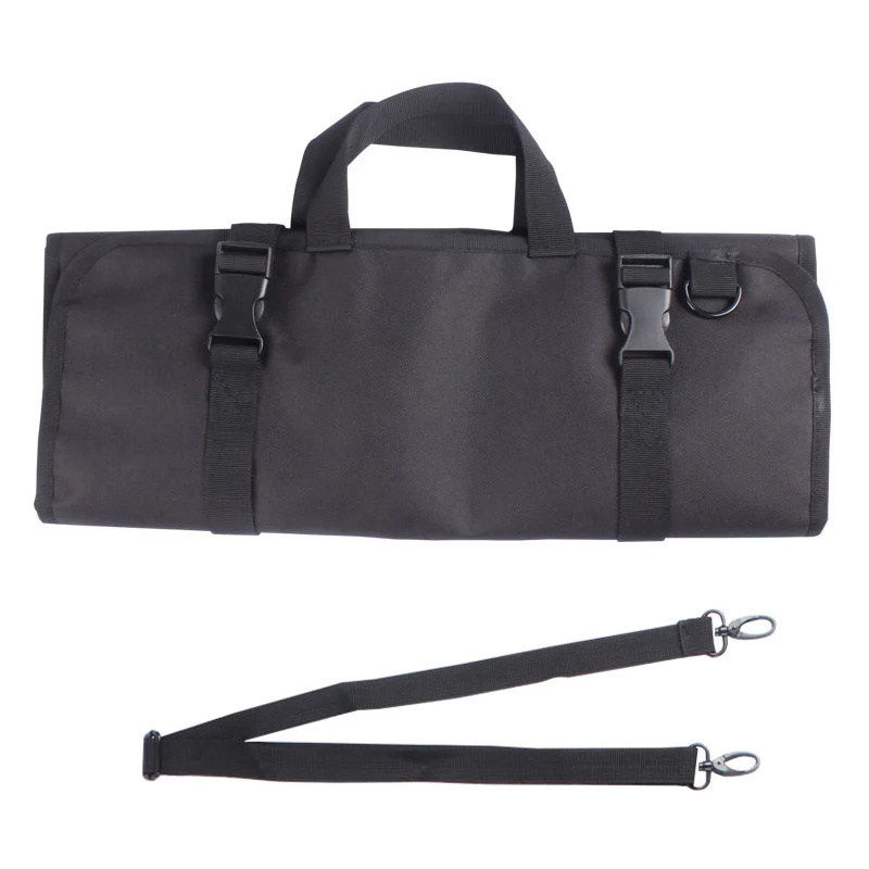 

Складной чехол для ножей шеф-повара Oxford 16 слотов черный