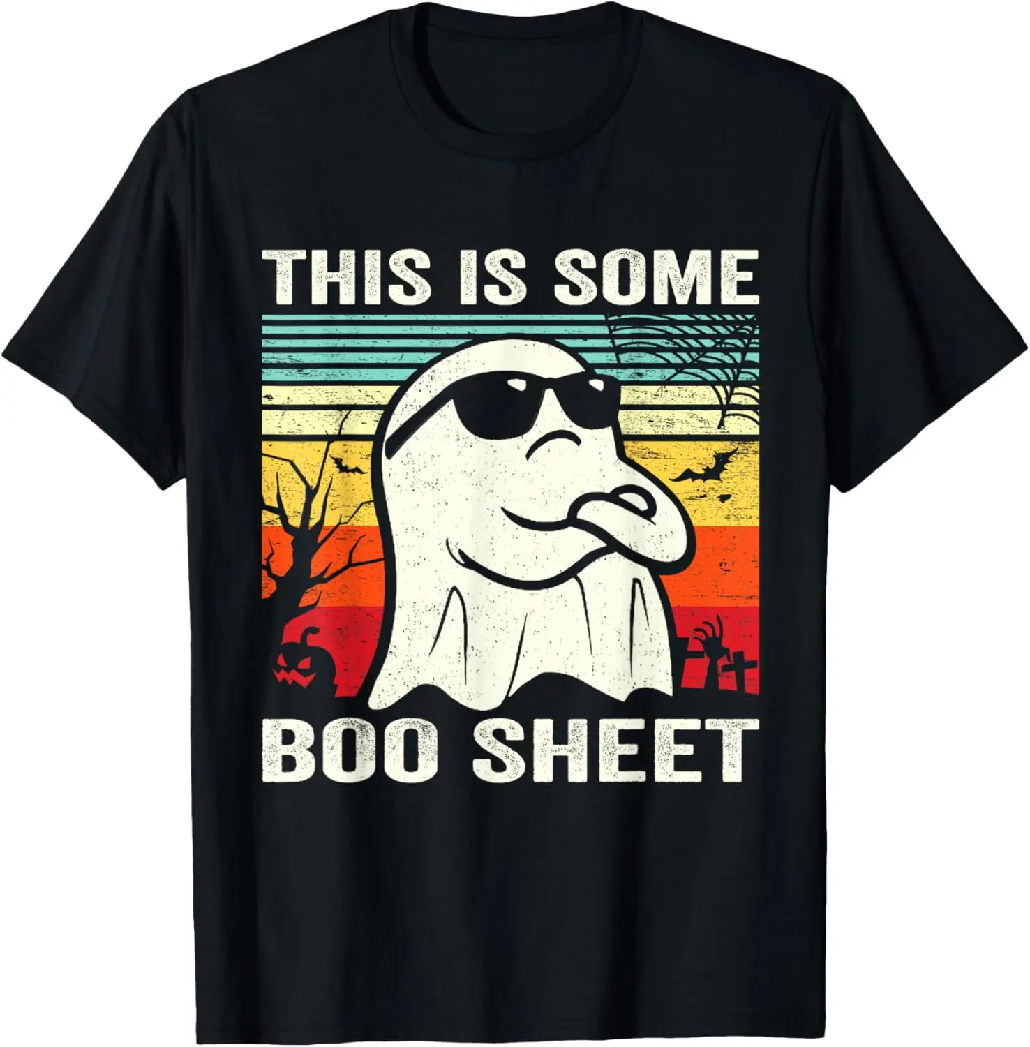 Это немного листов ретро-призрак Хэллоуин забавная мужская и женская футболка