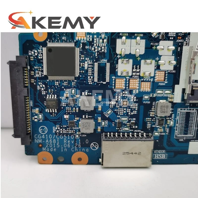NM-A681 материнская плата 3825U I3 I5 I7 CPU 0GB RAM для Lenovo Ideapad 100-15IBD 100 15IBD CG410/CG510 Материнская