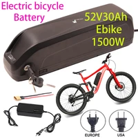 with charger electric ebike battery hailong 18650 cells pack bbs03 52v 17ah 48v 36v 60v 20ah powerful bicycle lithium battery