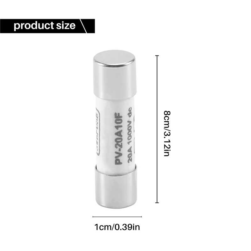 10 шт. Предохранитель постоянного тока солнечный фотоэлектрический