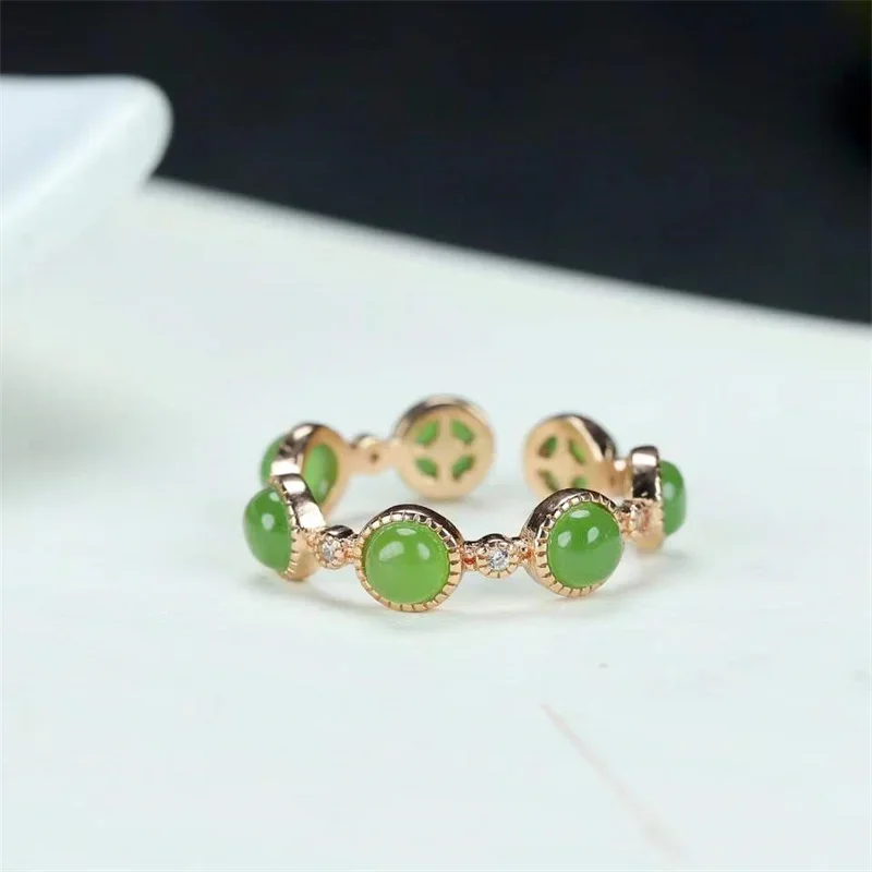 Горячая Распродажа натуральное кольцо ручной работы инкрустированное серебром