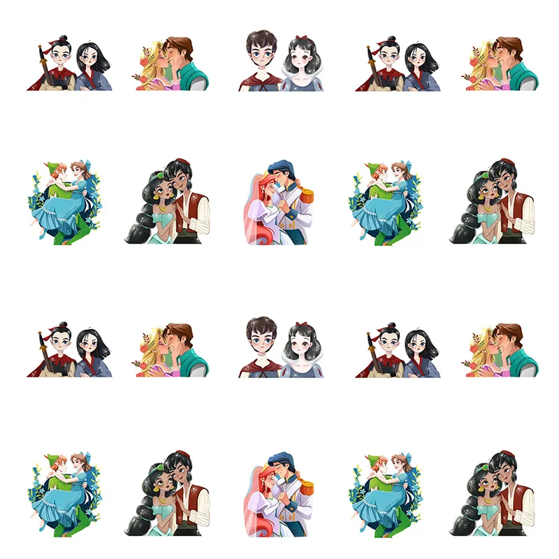 

Disney Bright Princess Prince Epoxy Resin Charms Acrylic DIY Cartoon Flat Back Jewelry Making for Decoration Accessories QGZ729