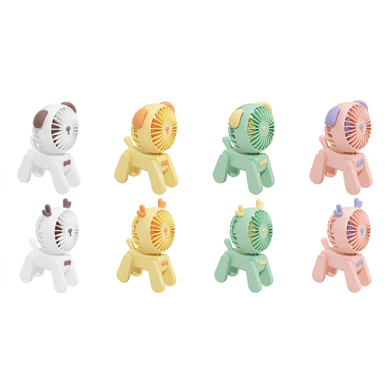 Мини-настольные декоративные вентиляторы милый питомец перезаряжаемый через USB