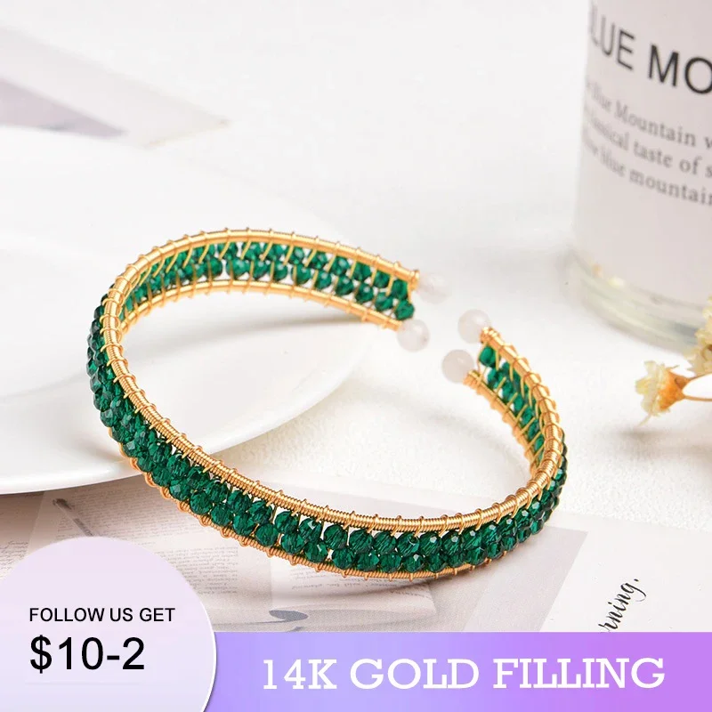 Новинка 2024 года 14 кг браслет ручной работы с кристаллами ювелирные изделия