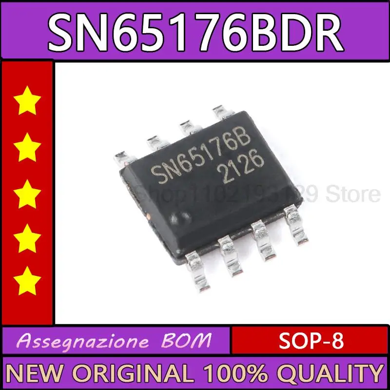 

10 шт./лот sn65176bdr sop-8 RS485 / RS422 чип приемопередатчика