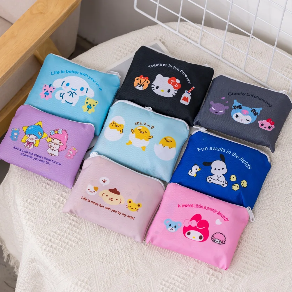 

Kawaii Sanrio плюшевая сумка мультфильм Anmie Hello Kitty My Melody Kuromi Cinnamoroll pompurin Холщовая Сумка Для Хранения сумочка подарок