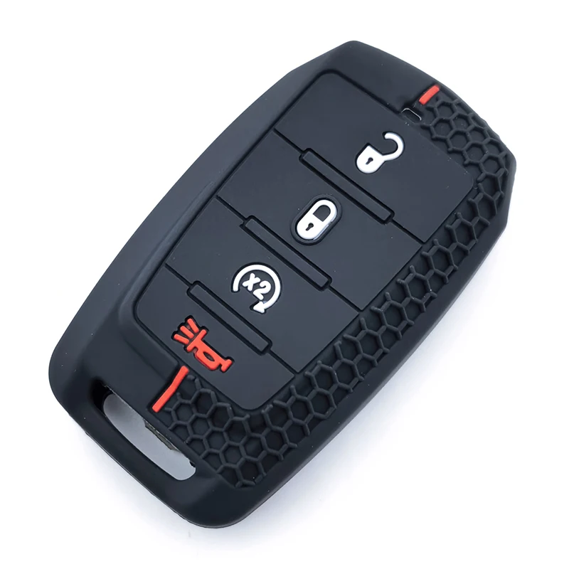 

Силиконовый чехол для автомобильного дистанционного ключа, брелок для Dodge Ram 1500 Pickup TRX Rebel Ram 2500 3500 4500 5500...