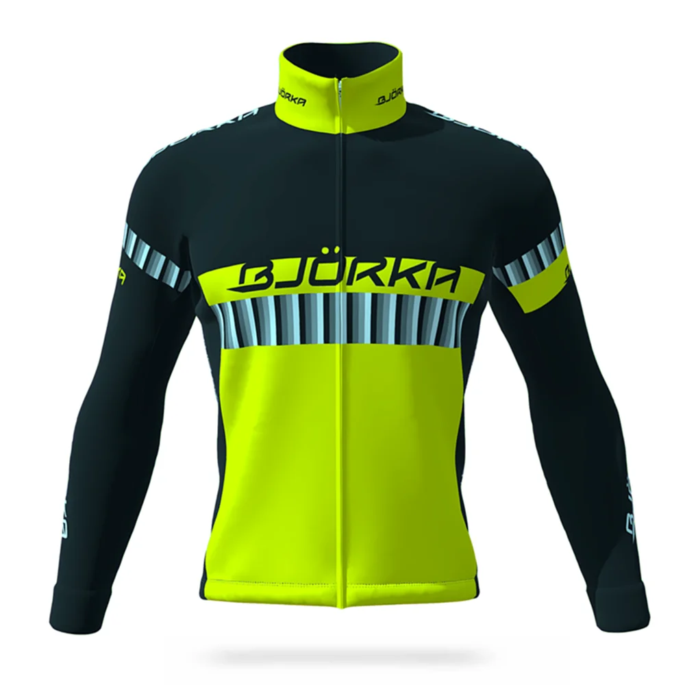 

BJORKA Winter Men's Long Sleeve Thermal Fleece Warm Jackets Chaleco Ciclismo Hombre Cortavientos Hot Sale Bicycle Clothing 2022