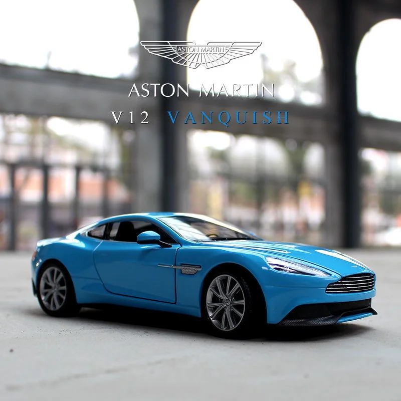 

WELLY 1:24 Aston Martin VANQUISH Alloy Racing Car Model Diecast Metal Toy Sports Car Model Simulation Collection Childrens Gifts